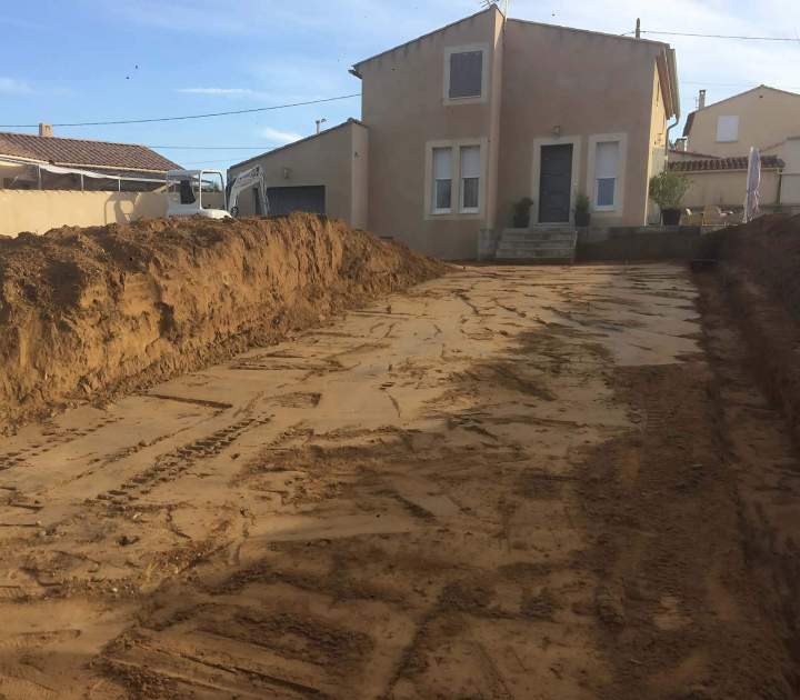 Travaux de terrassement à Pernes-les-Fontaines